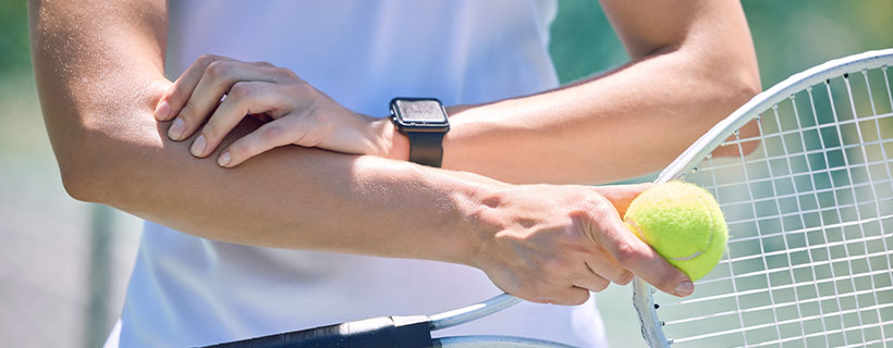 patient needing tennis elbow in need of shockwave therapy in Newport Beach