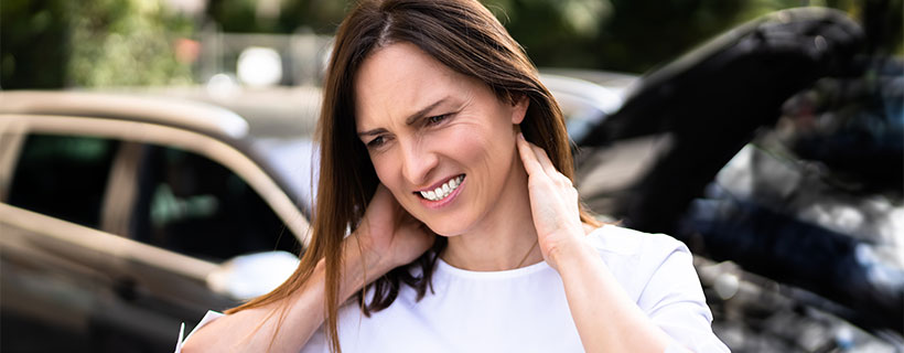 patient needing whiplash in need of shockwave therapy in Newport Beach